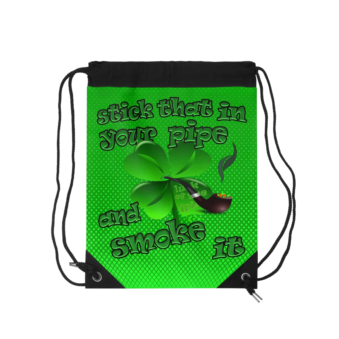celtics logo - Drawstring Bag (logo green)