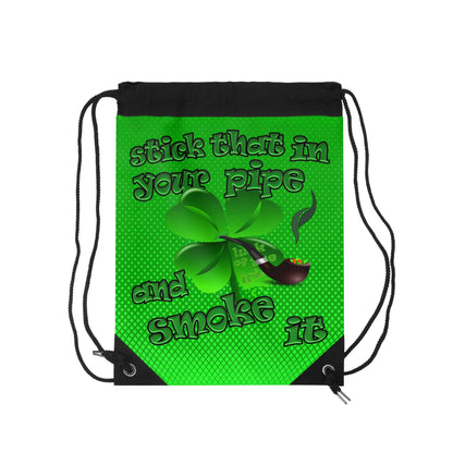 celtics logo - Drawstring Bag (logo green)