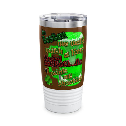 celtics logo - Ringneck Tumbler, 20oz (brown)