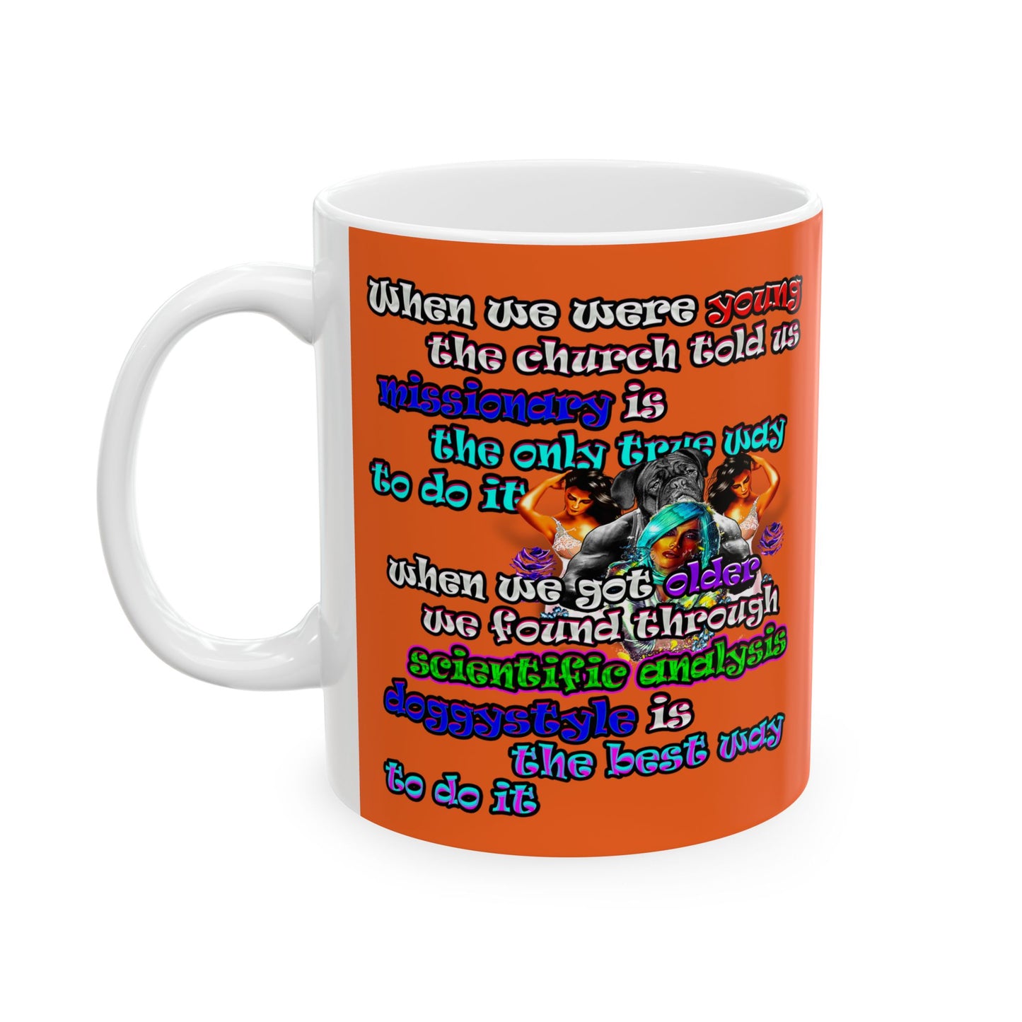 doggystyle - White Mug (orange)