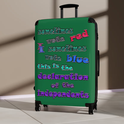 declaration of the independents - Suitcase (dark green)
