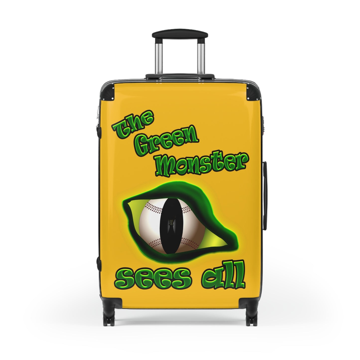 green monster - Suitcase (yellow)