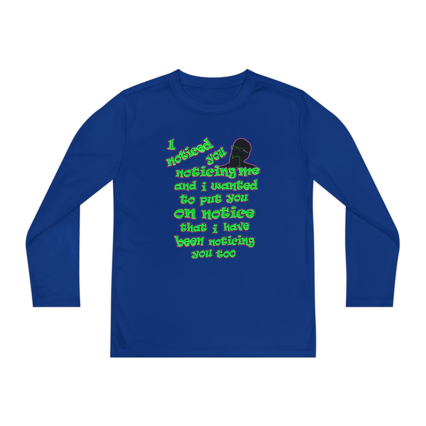 noticed you noticing - Youth Long Sleeve Competitor Tee