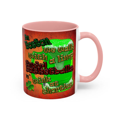 celtics logo - Accent Mug (burnt orange)