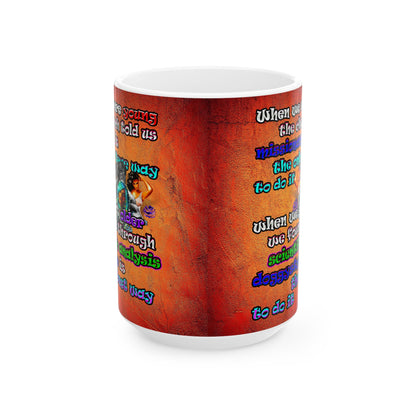doggystyle - White Mug (burnt orange)