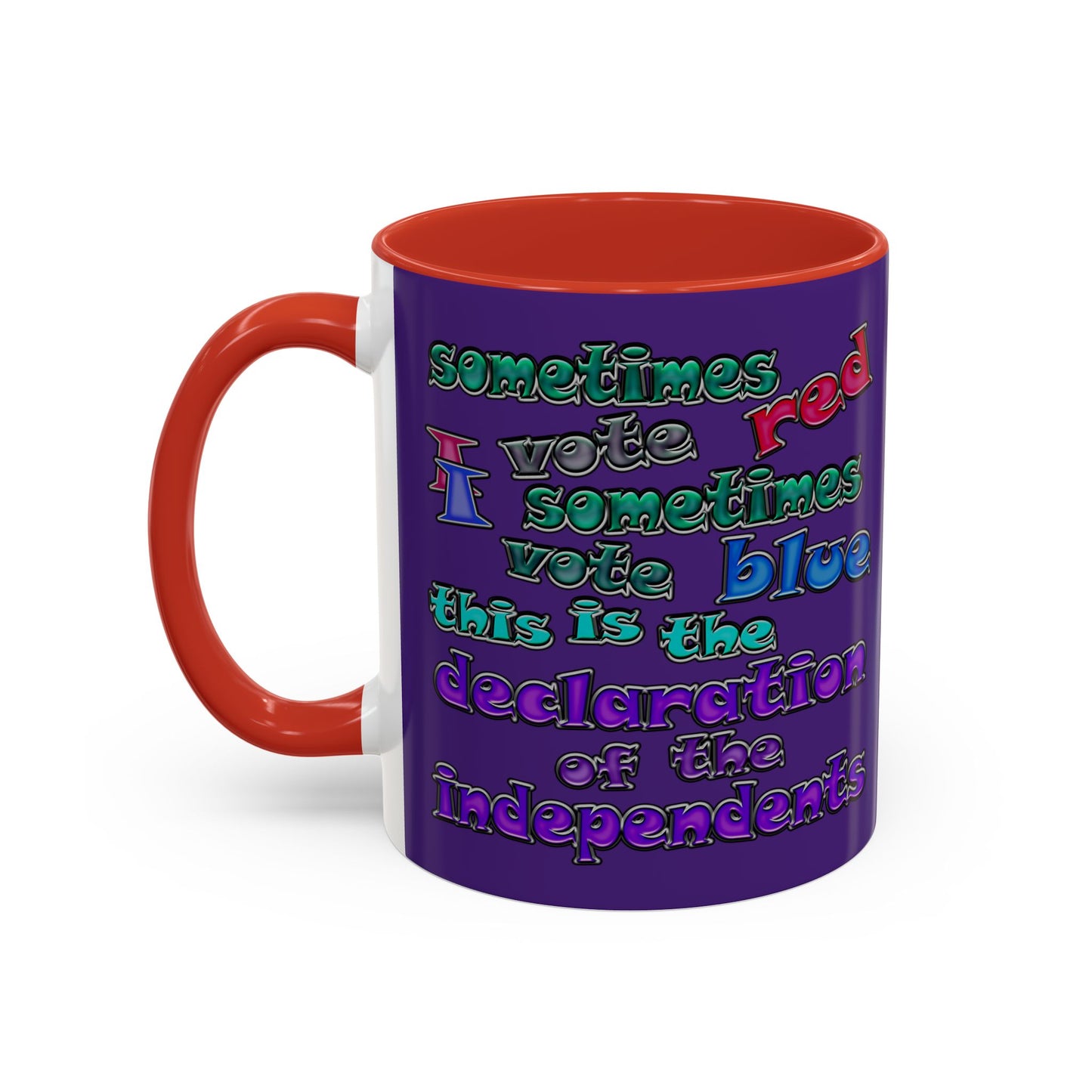 declaration of the independents - Accent Mug (purple)