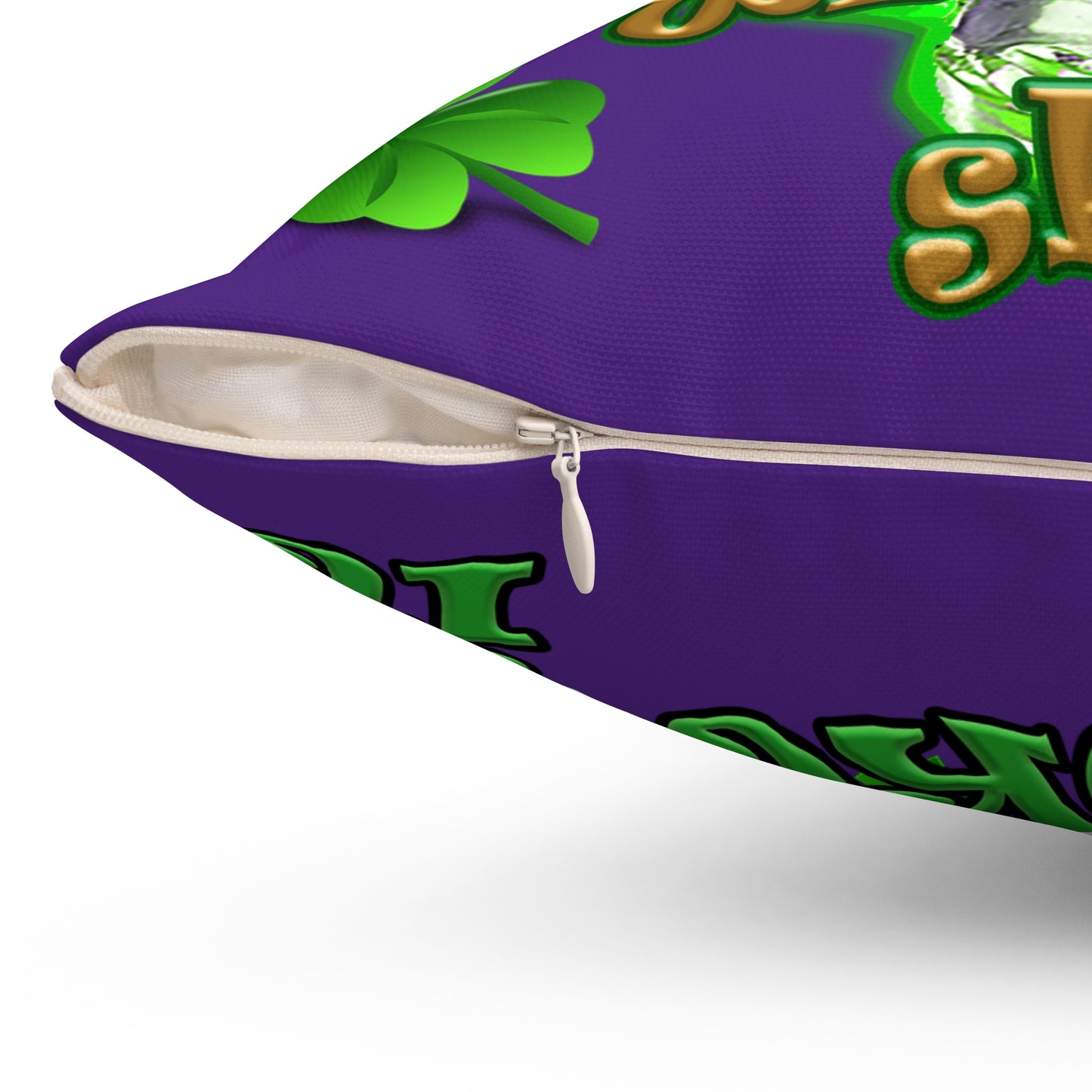 celtics logo - Spun Polyester Square Pillow - (purple)