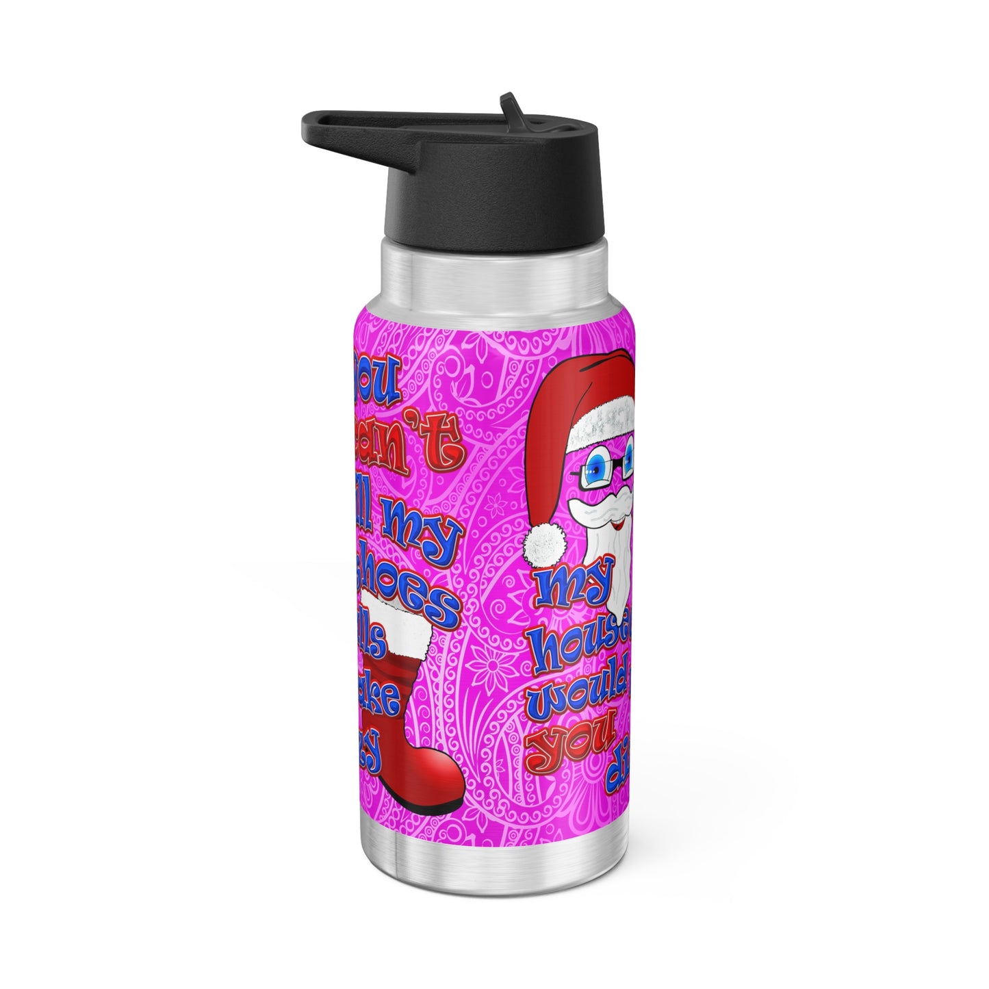 santa's shoes - Gator Tumbler, 32oz  (pink swirl)