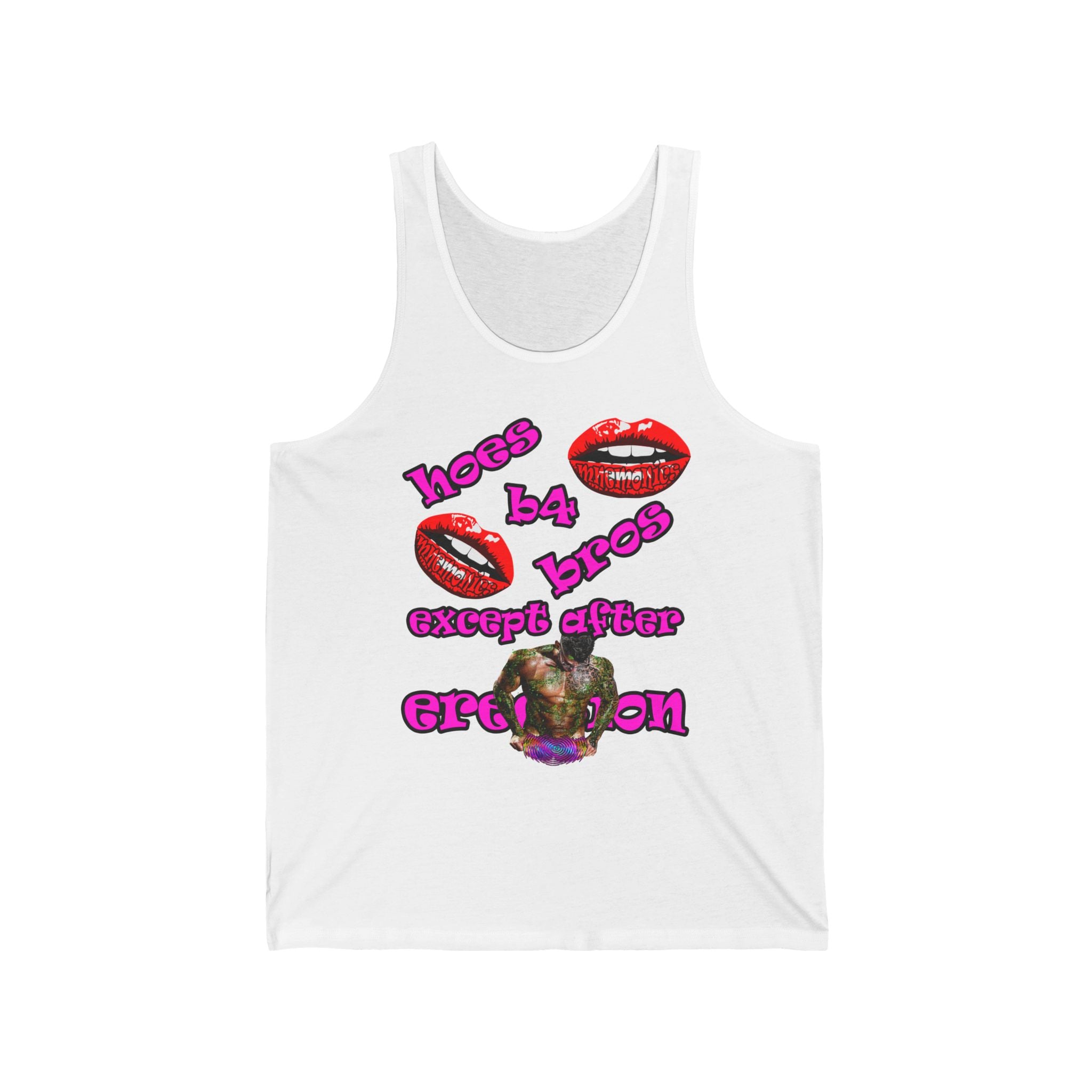 hoes b4 bros - Unisex Jersey Tank