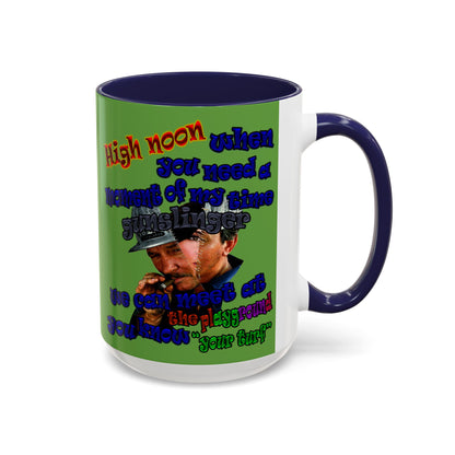 high noon - Accent Mug (green)