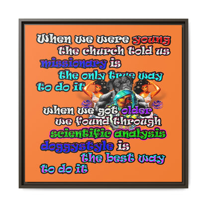 doggystyle - framed canvas art (crusta)