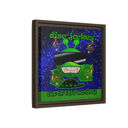 disc jockey - framed canvas art ('snoops' background)