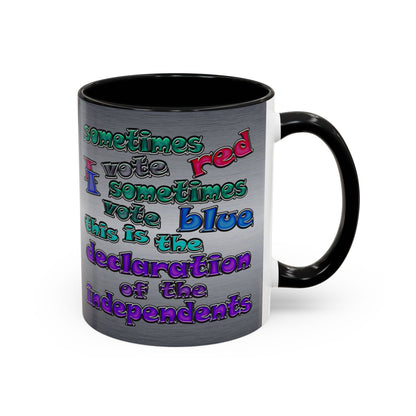 declaration of the independents - Accent Mug (brushed nickel)