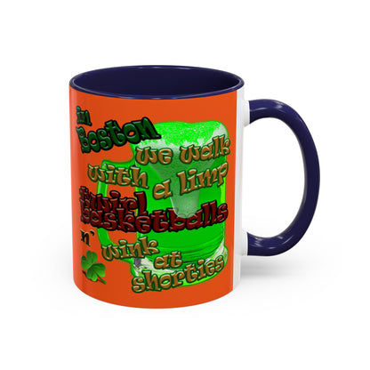 celtics logo - Accent Mug (orange)