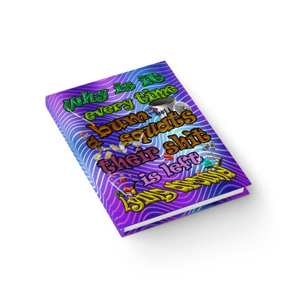 the bum's shit - journal-blank (purple wave)