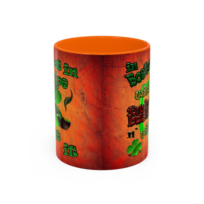 celtics logo - Accent Mug (burnt orange)