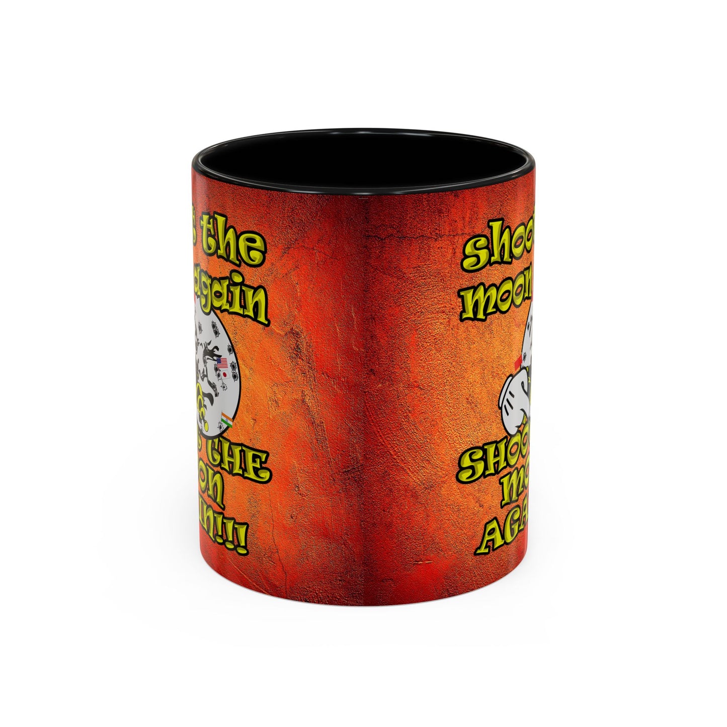 shoot the moon again - Accent Mug (burnt orange)
