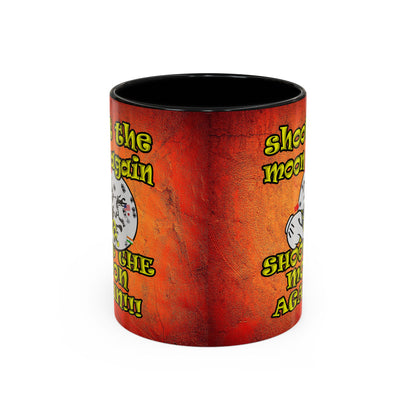 shoot the moon again - Accent Mug (burnt orange)