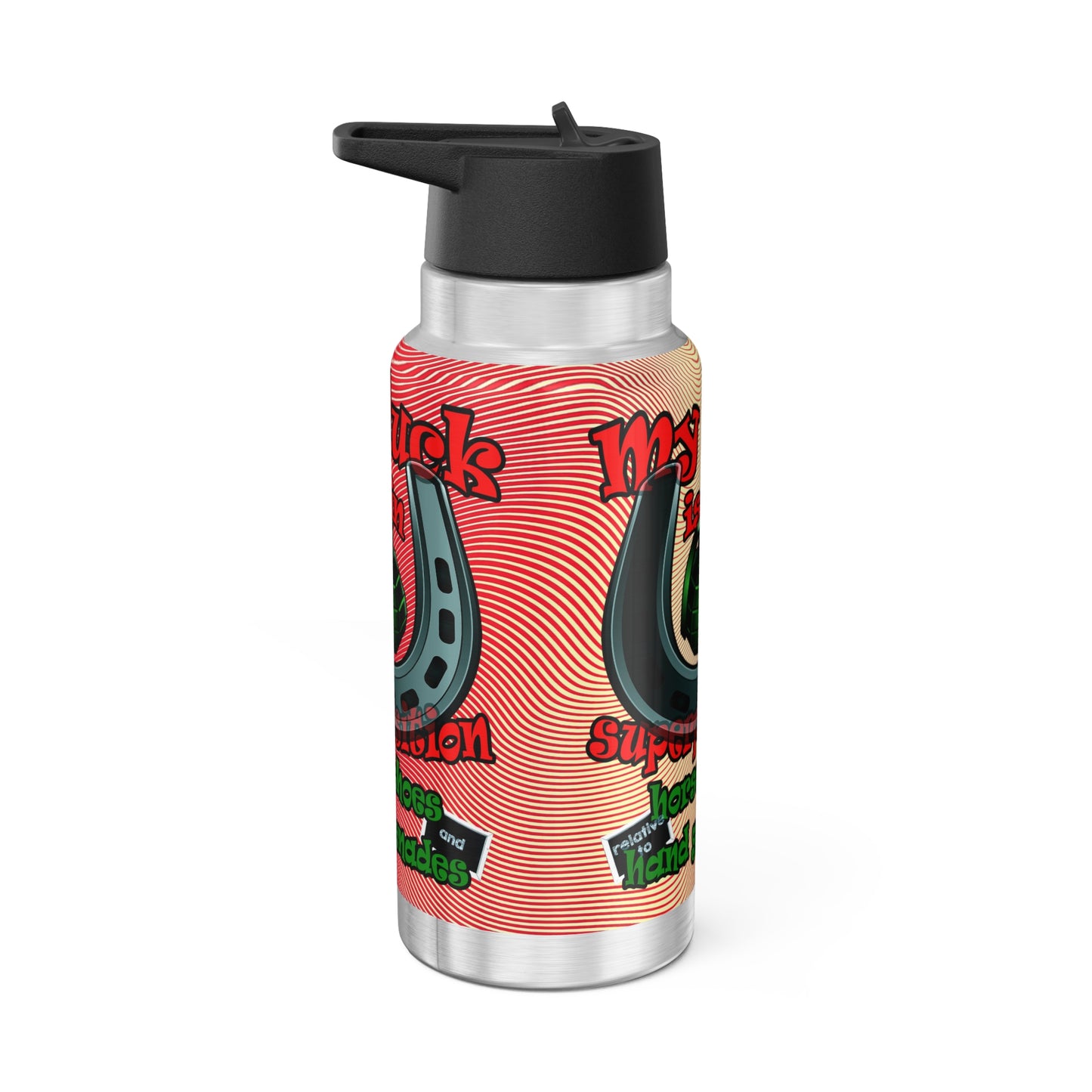 my luck - Gator Tumbler, 32oz  (yellow-orange wave)