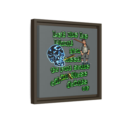og - framed canvas art (dark grey)