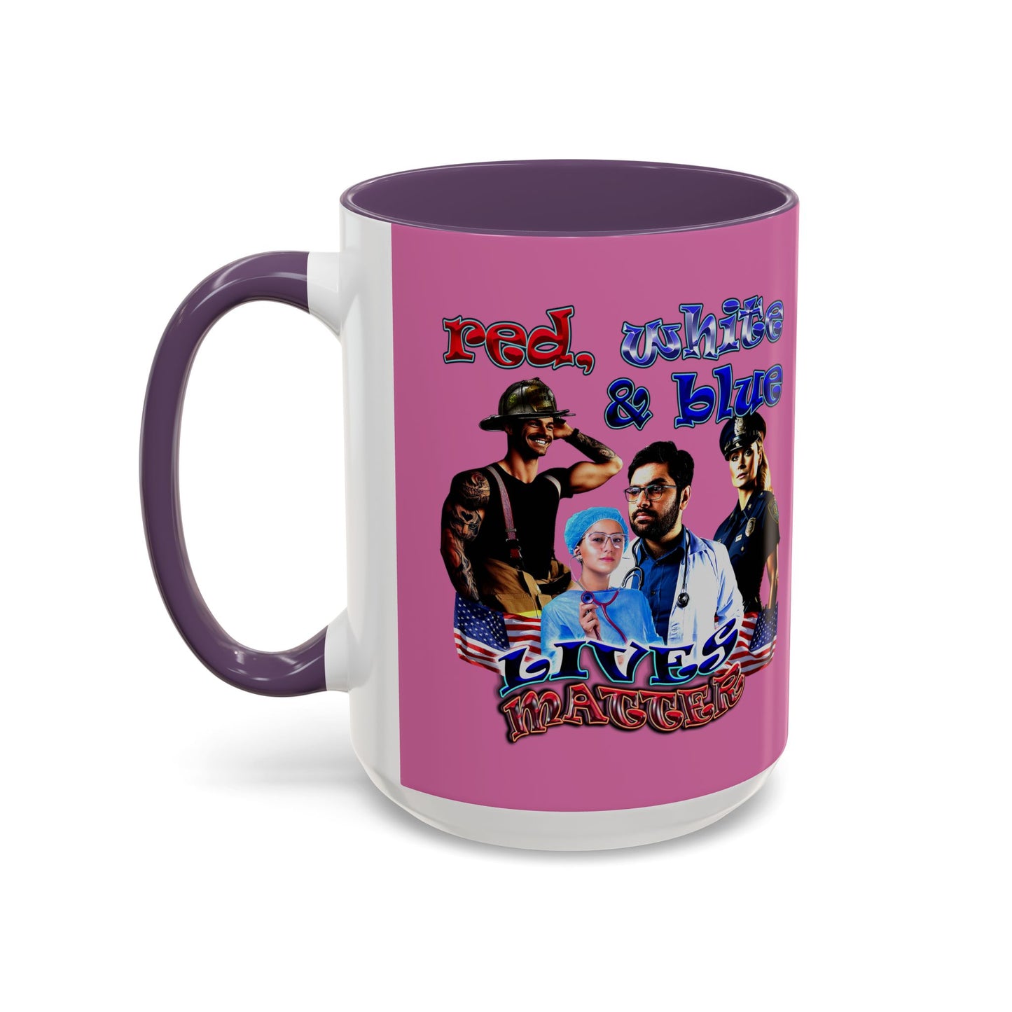 rw&b lives matter - Accent Mug (light pink)