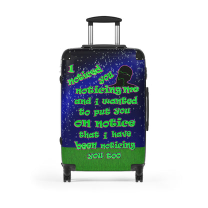 noticed you noticing - Suitcase ('snoops' background)
