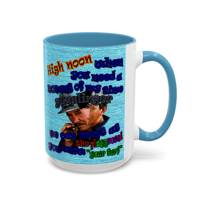 high noon - Accent Mug (faded blue)