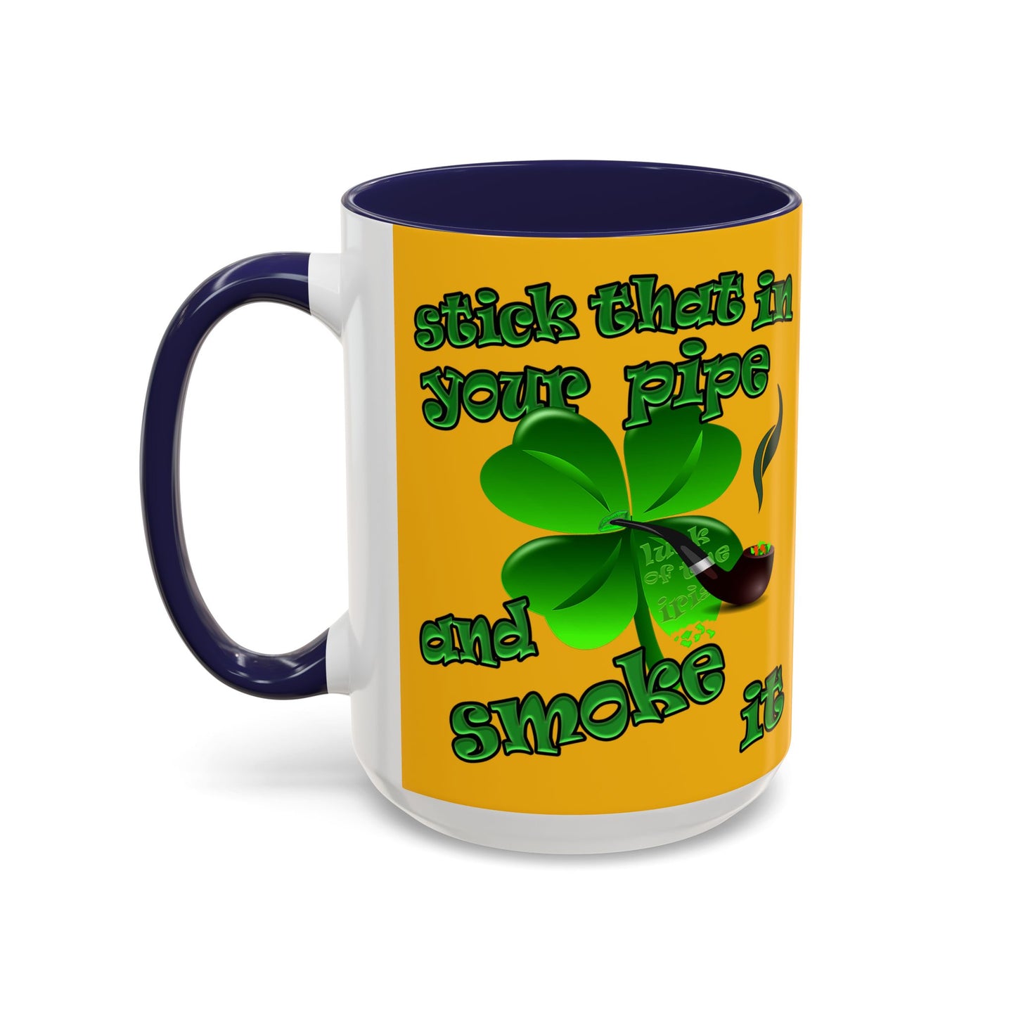 celtics logo - Accent Mug (yellow)