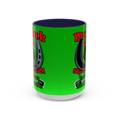 my luck - Accent Mug (logo green)