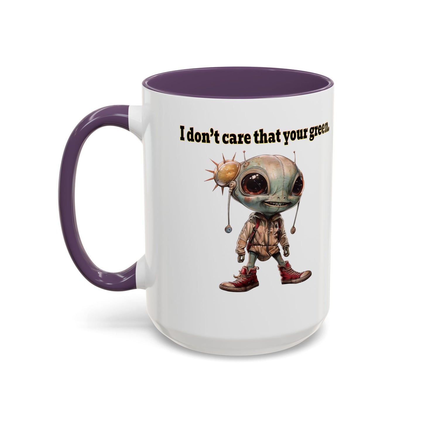 I don't care that your grey - Accent Mug (white)