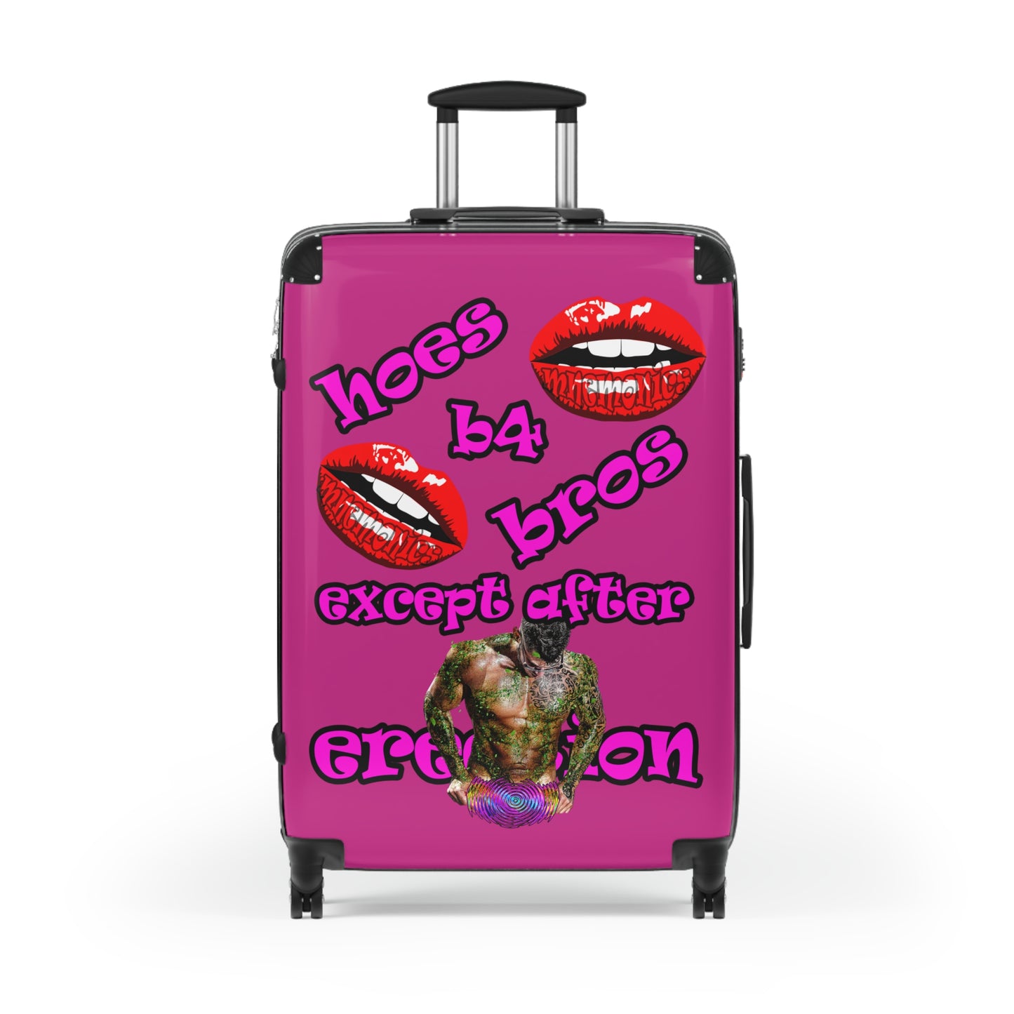 hoes b4 bros - Suitcase (pink)