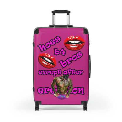 hoes b4 bros - Suitcase (pink)