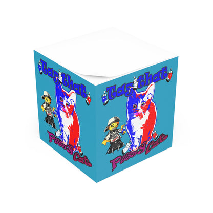 tag that - note cube (turquoise)