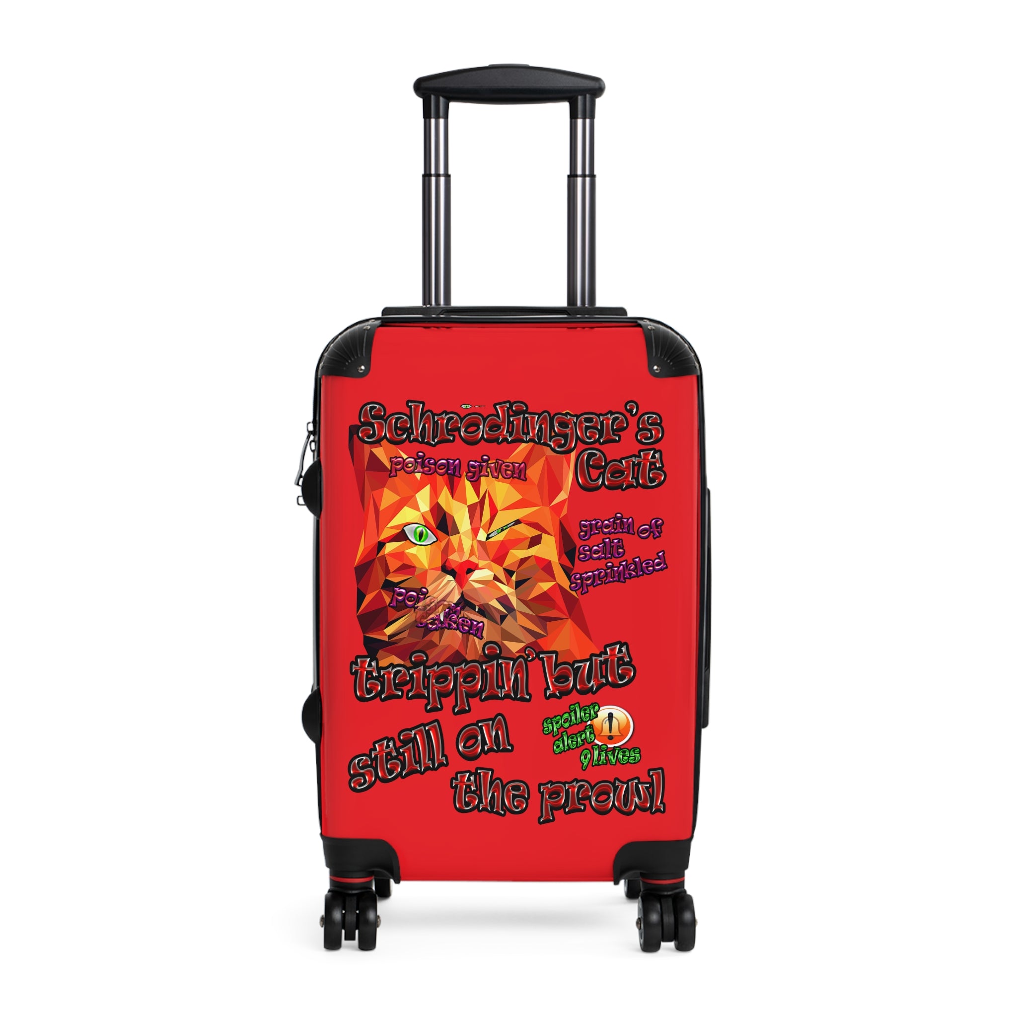 schrodinger's cat - suitcase (red)