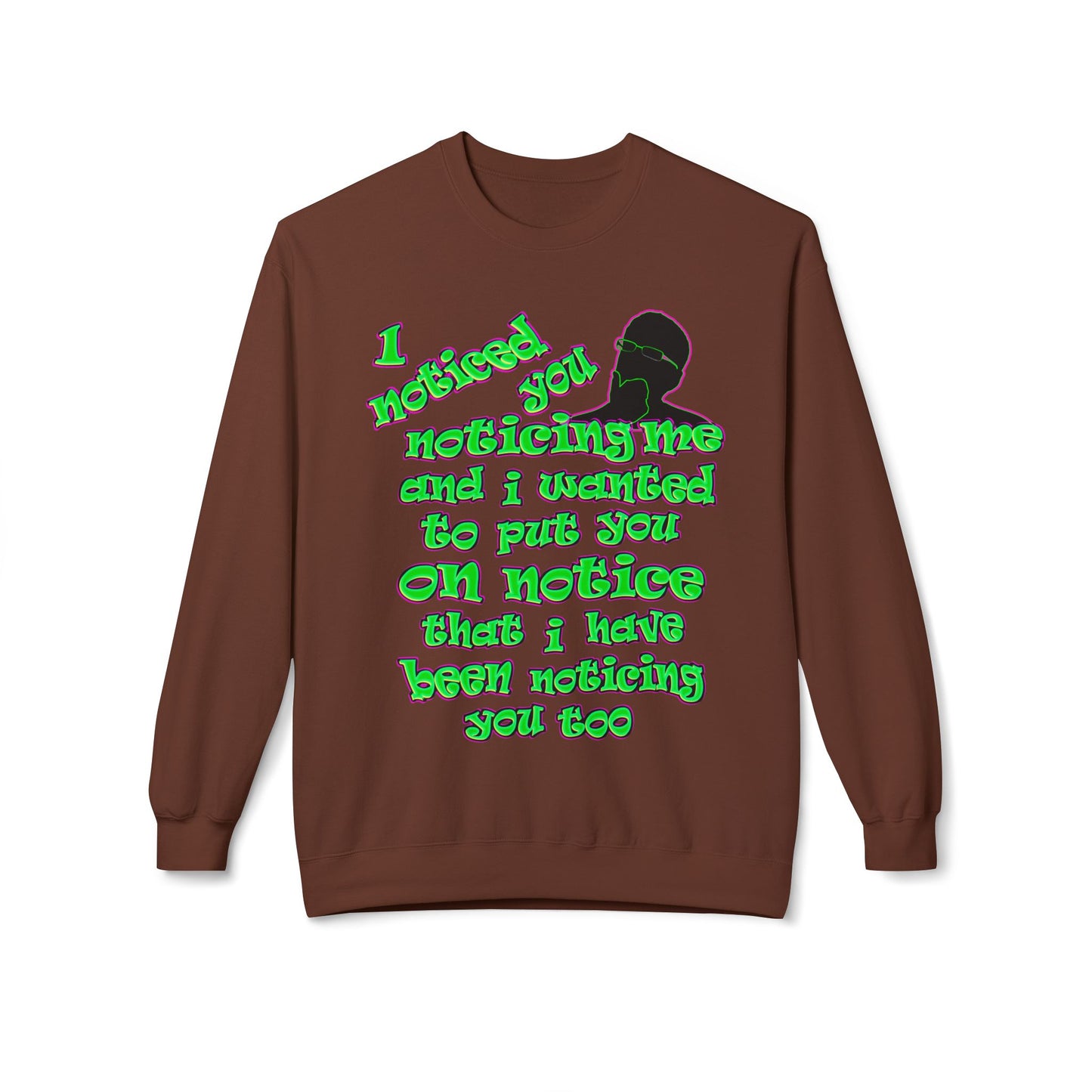 noticed you noticing - Unisex Midweight Softstyle Fleece Crewneck Sweatshirt