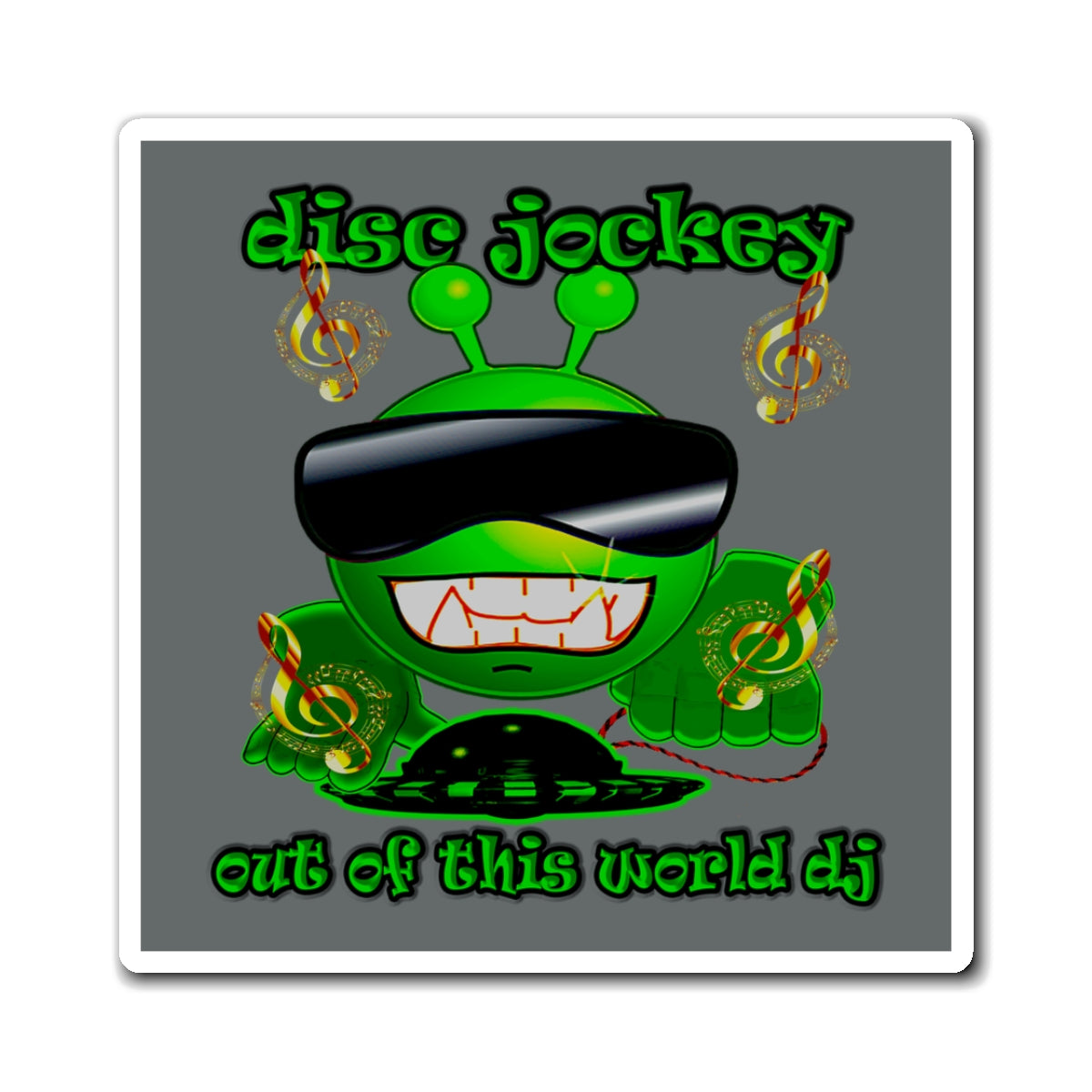 disc jockey - Magnets - (dark grey)