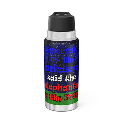 donkeys and elephants - Gator Tumbler, 32oz  ('snoops' background)