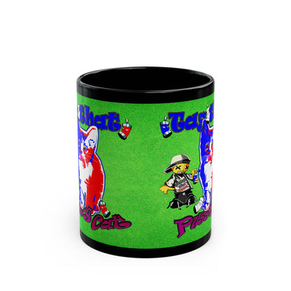 tag that - Black Mug (green turf)