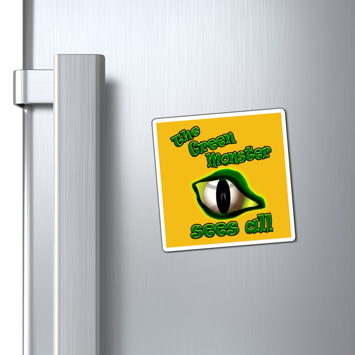 green monster - Magnets - (yellow)