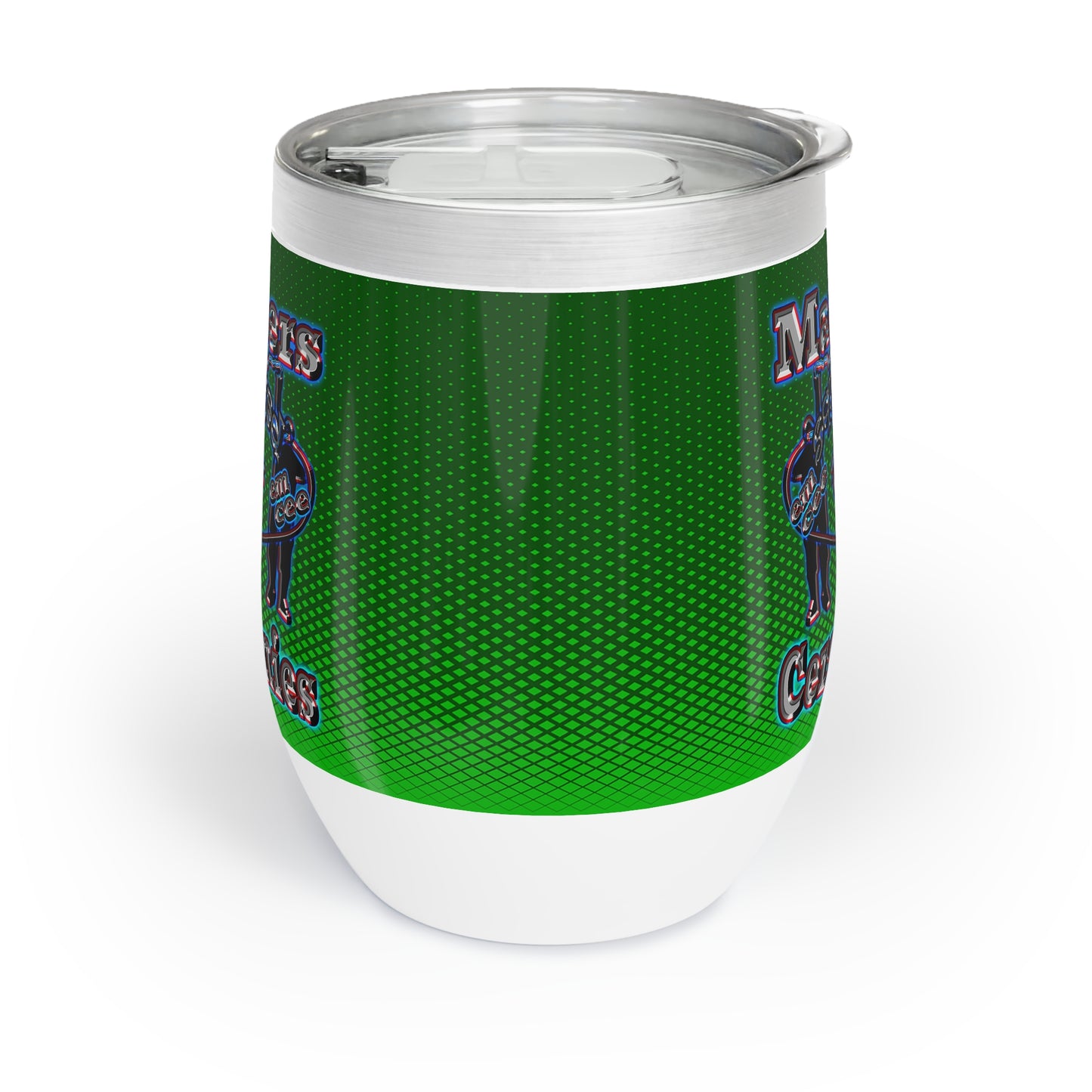 em cee squared - Chill Wine Tumbler (logo green)
