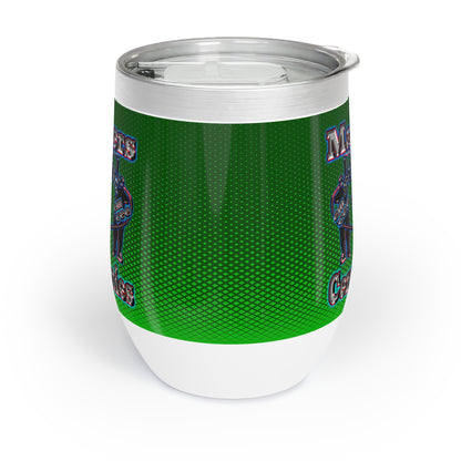 em cee squared - Chill Wine Tumbler (logo green)