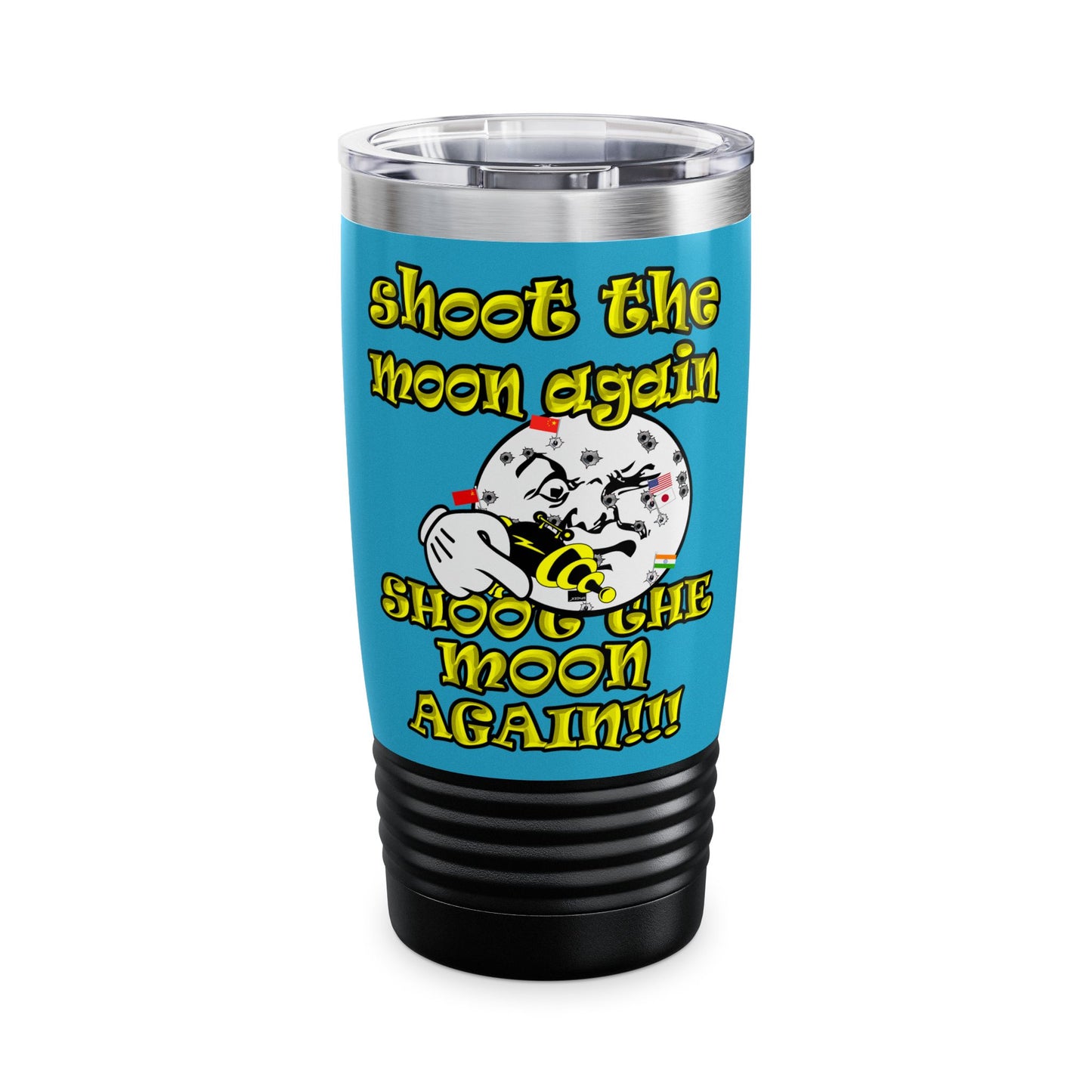 shoot the moon again - Ringneck Tumbler, 20oz (turquoise)