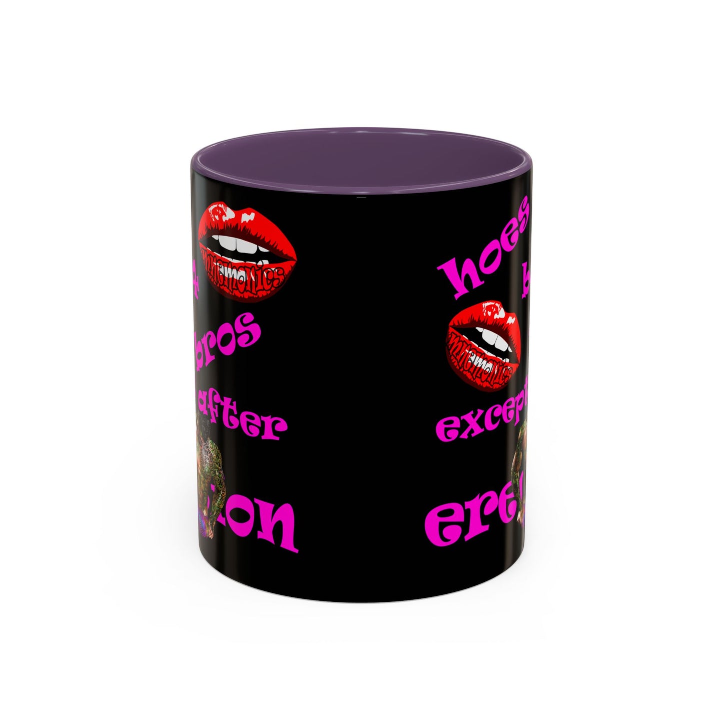 hoes b4 bros - Accent Mug (black)