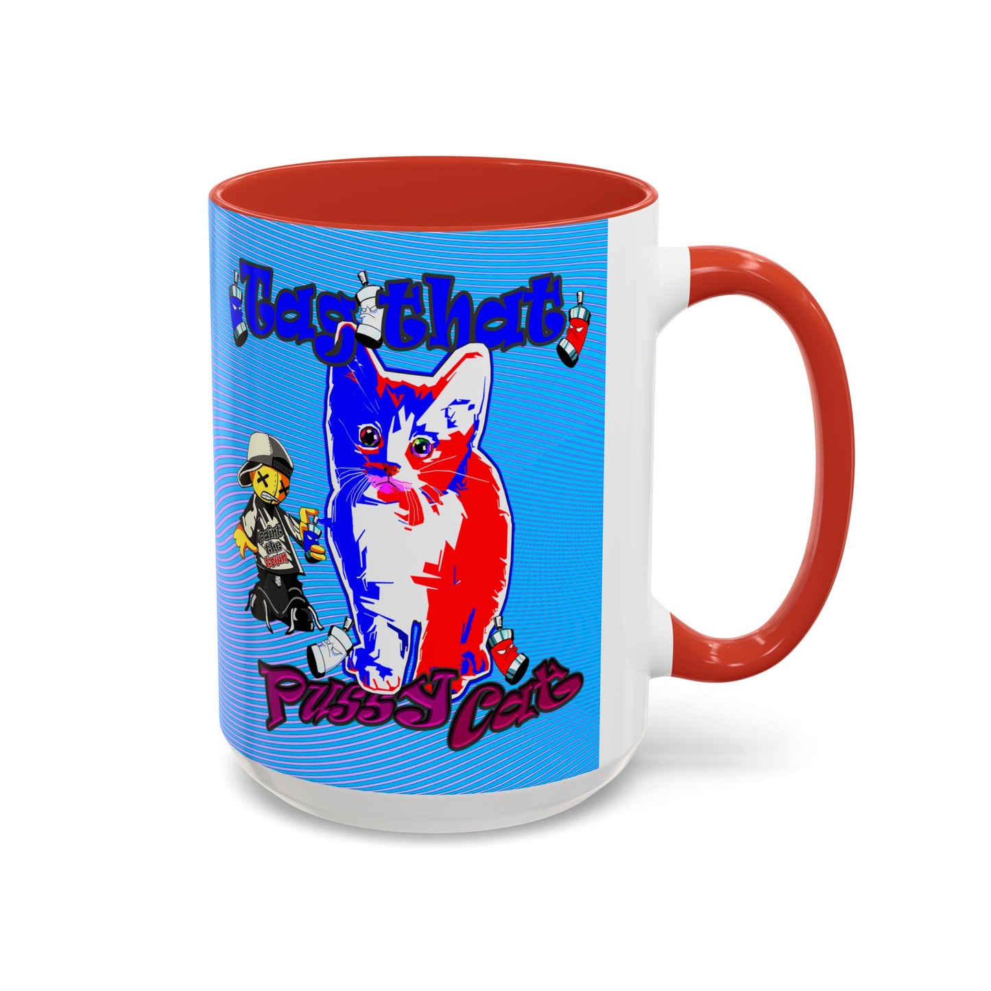 tag that - Accent Mug (light blue-purple wave)