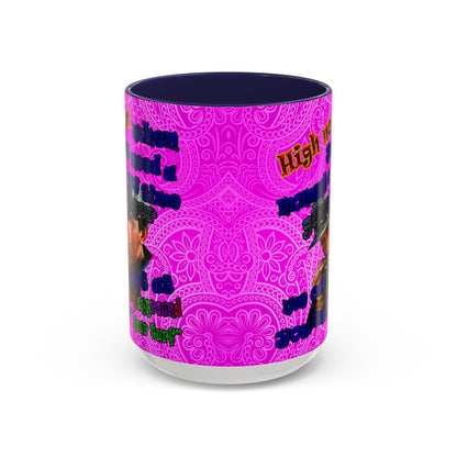 high noon - Accent Mug (pink swirl)