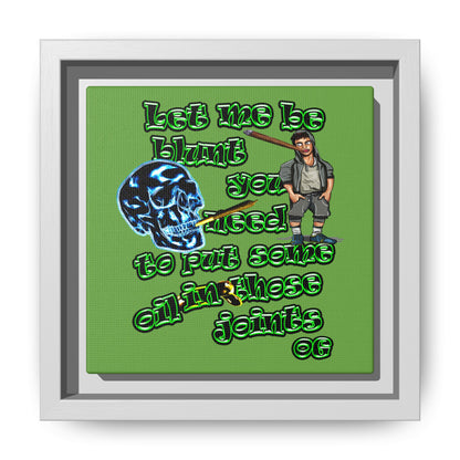og - framed canvas art (green)