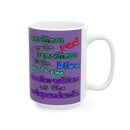 declaration of the independents - White Mug (light purple)