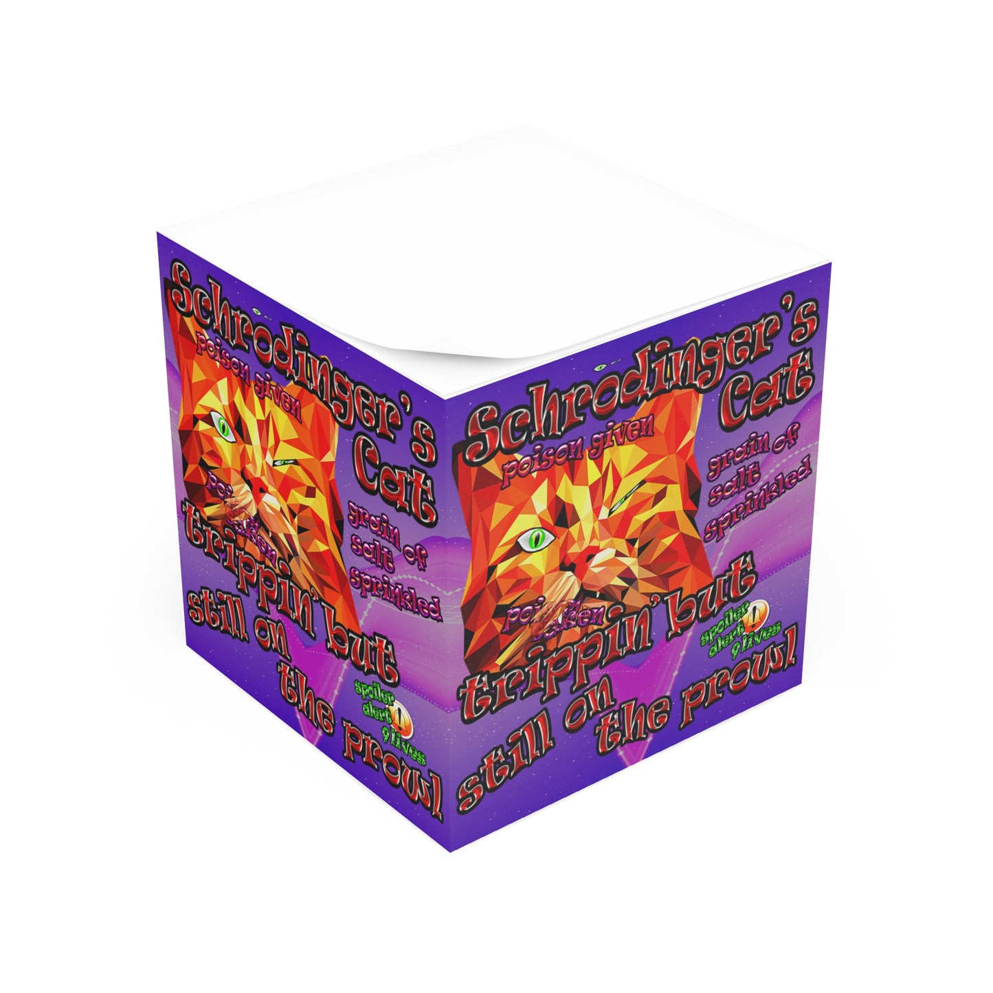 schrodinger's cat - note cube (purple-pink wave)