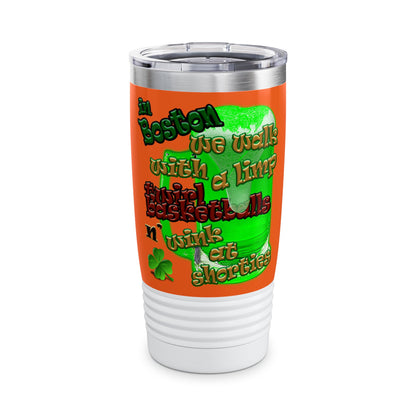 celtics logo - Ringneck Tumbler, 20oz (orange)