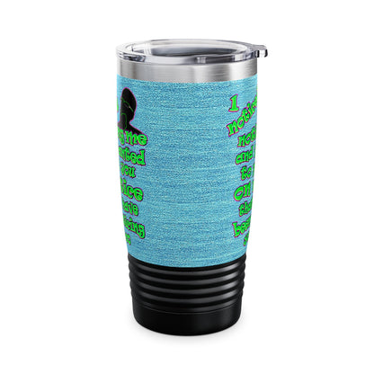 noticed you noticing - Ringneck Tumbler, 20oz (faded blue)